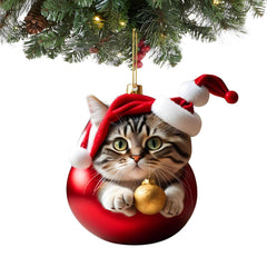 Personalized cat ornament for Christmas tree