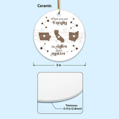 Personalized ceramic ornament states design