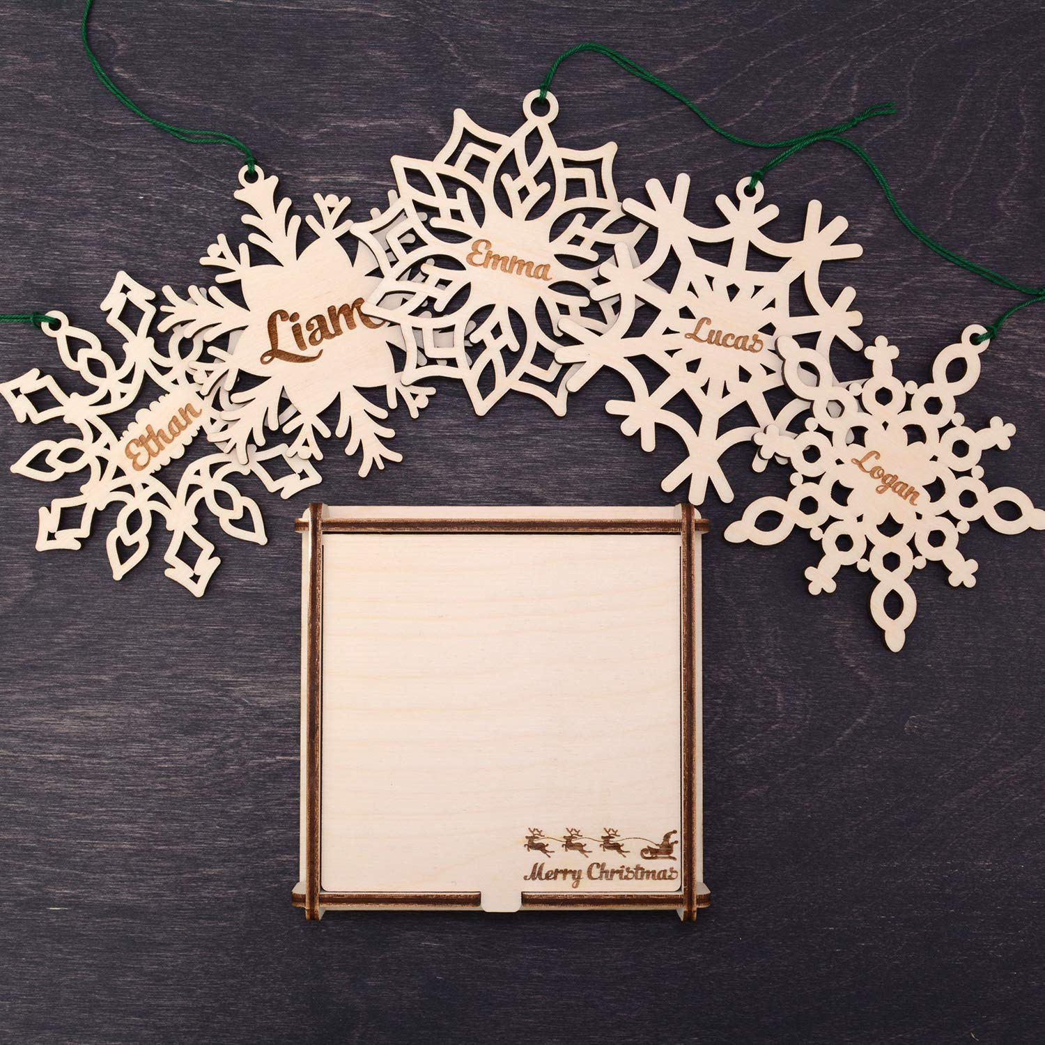 Snowflake ornament 4 inches birch plywood