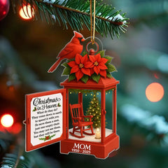 Dad remembrance Christmas lantern with personalized details