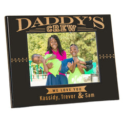 Front view of Personalized Daddy's Crew Picture Frame