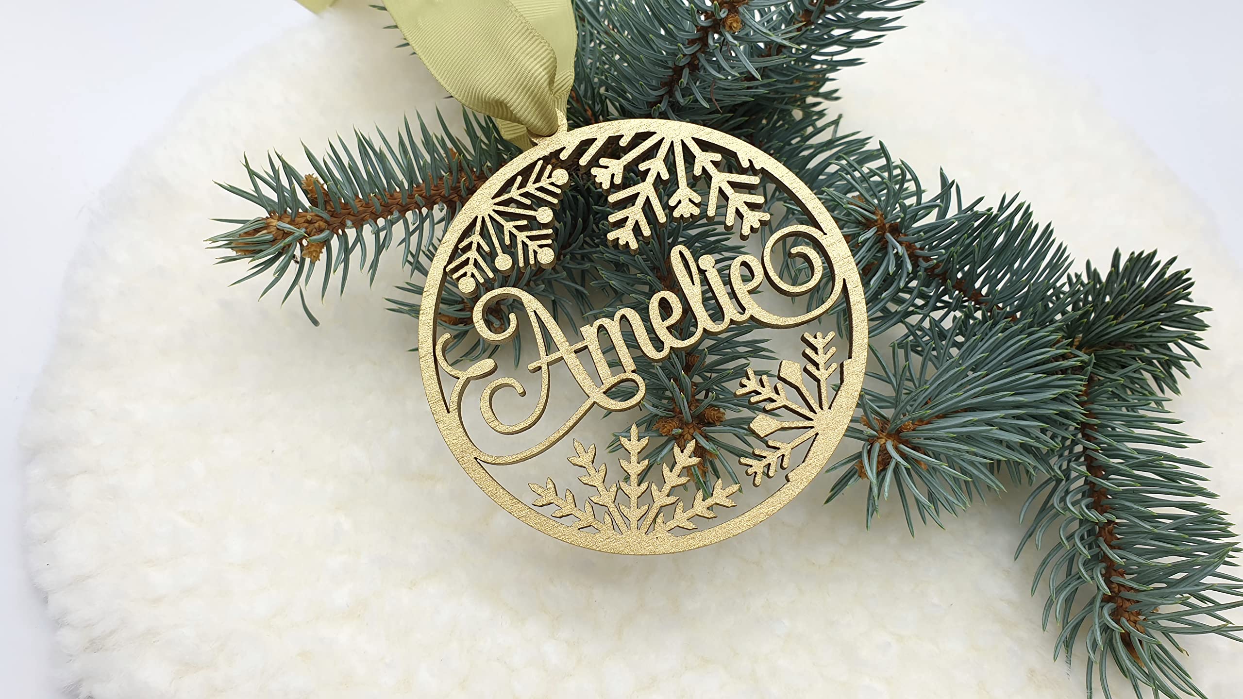 Personalized decor ornament for Christmas tree