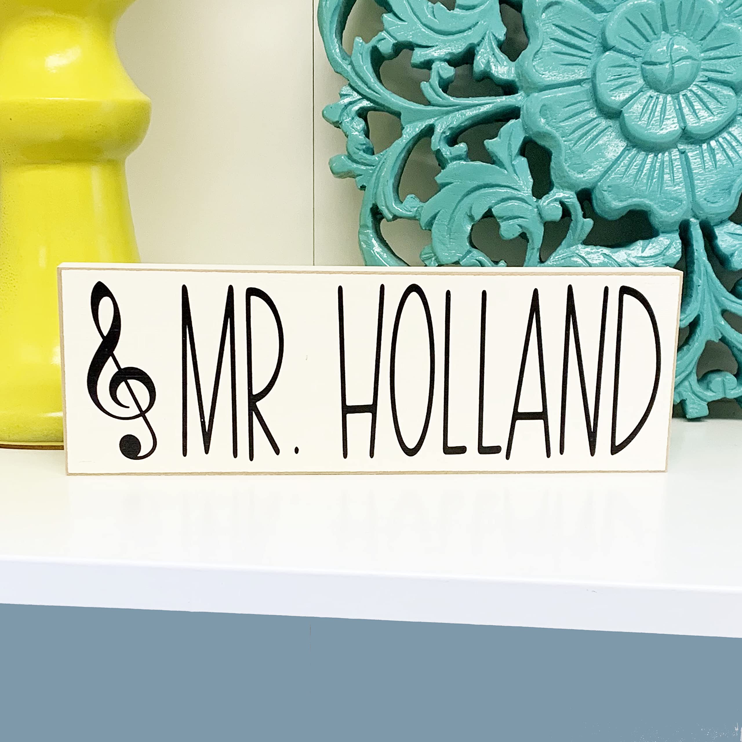 Personalized desk nameplate for music teachers and instructors