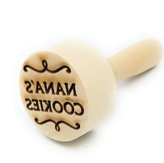 Personalized embossing cookie stamp wooden rolling pin