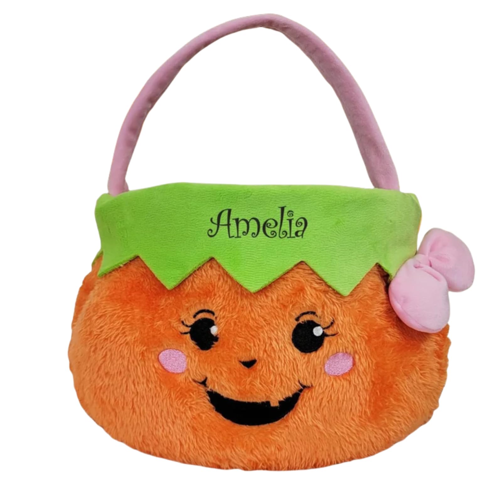 Personalized Embroidered Trick or Treat Bucket with name embroidery for kids
