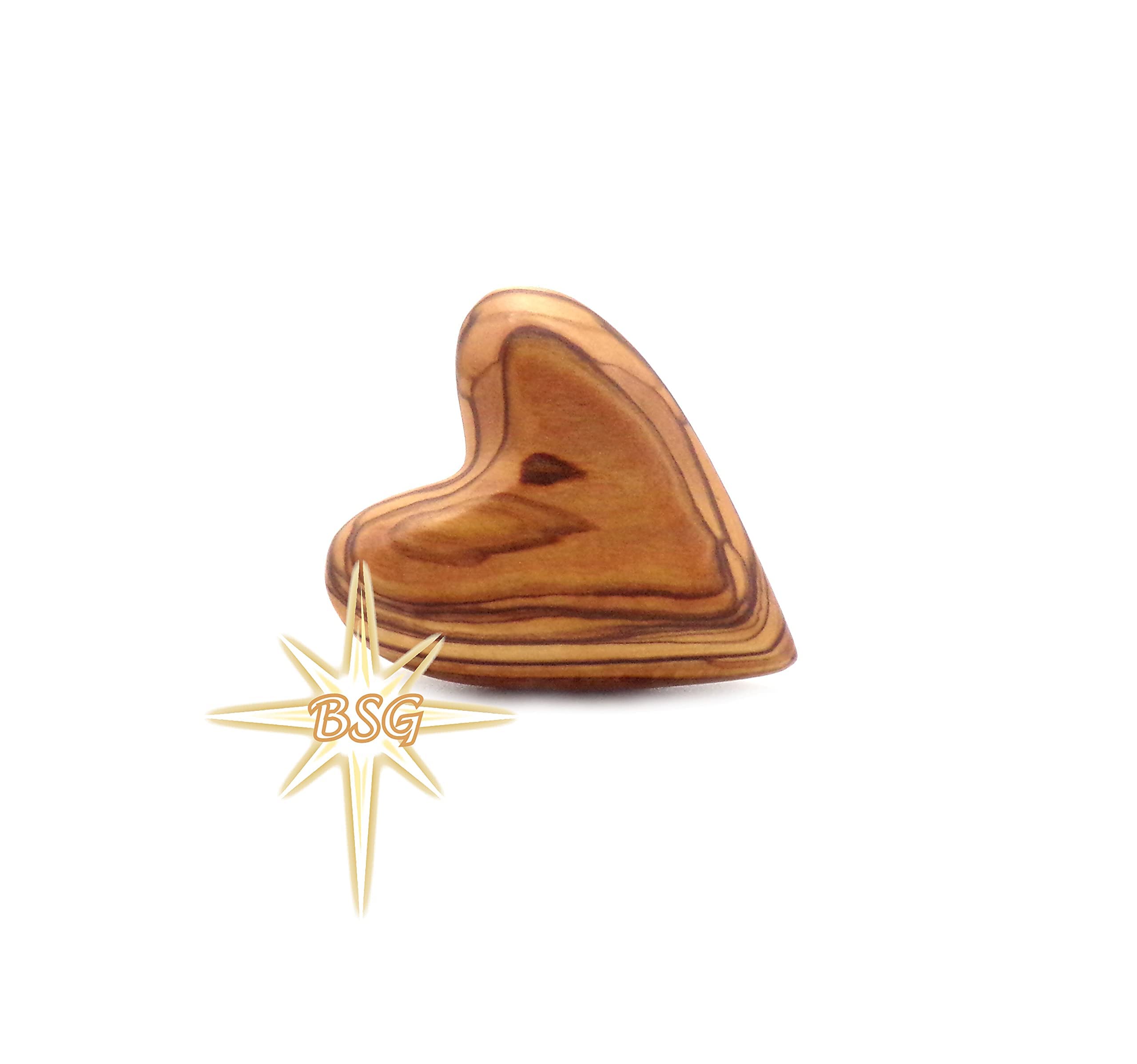 Valentines day gift olive wood heart