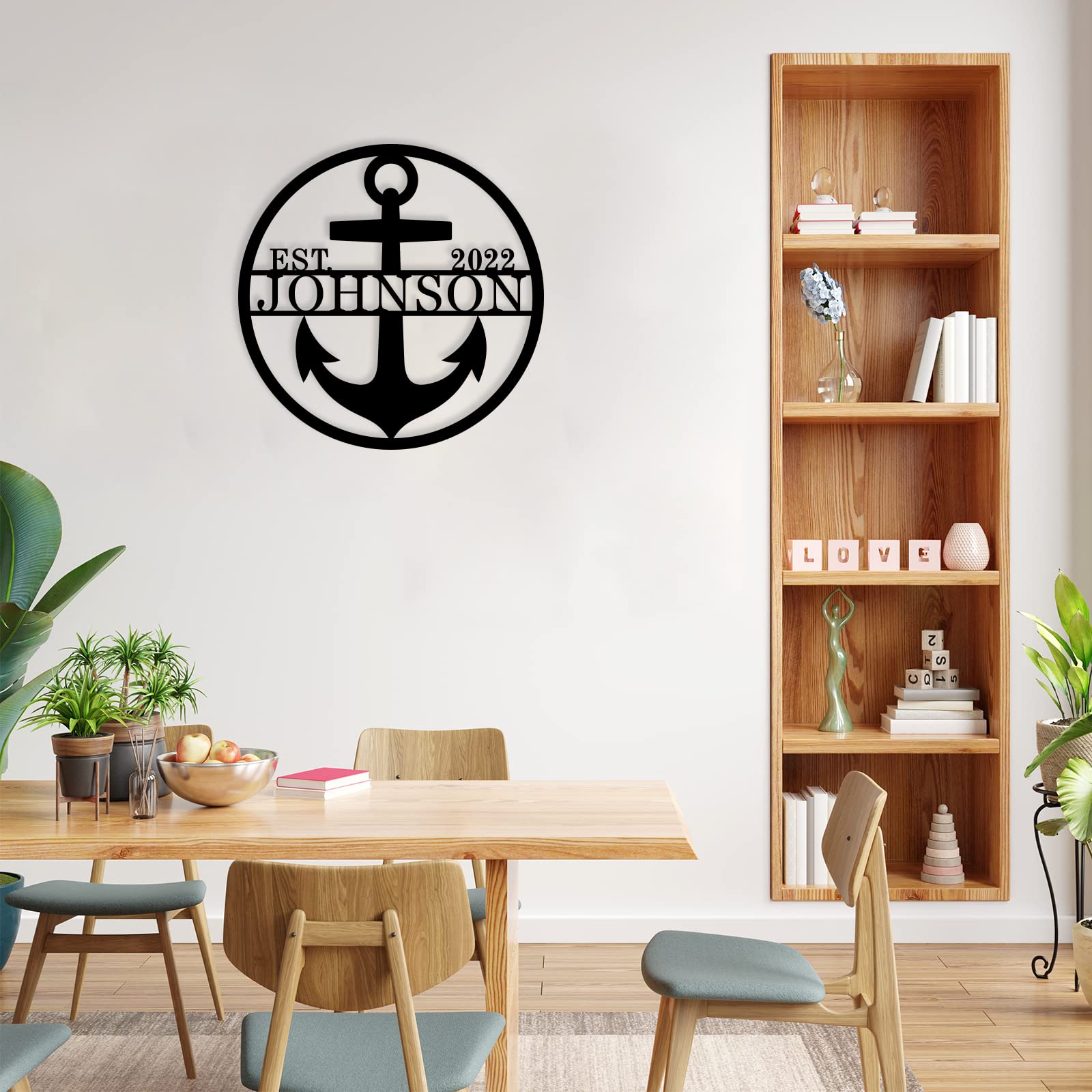 Anchor wall decor suitable for indoor and outdoor use