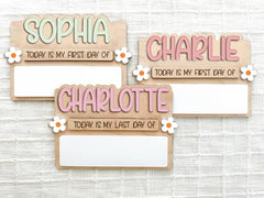 Personalized First Day Of School Sign BTS06 back to school keepsake