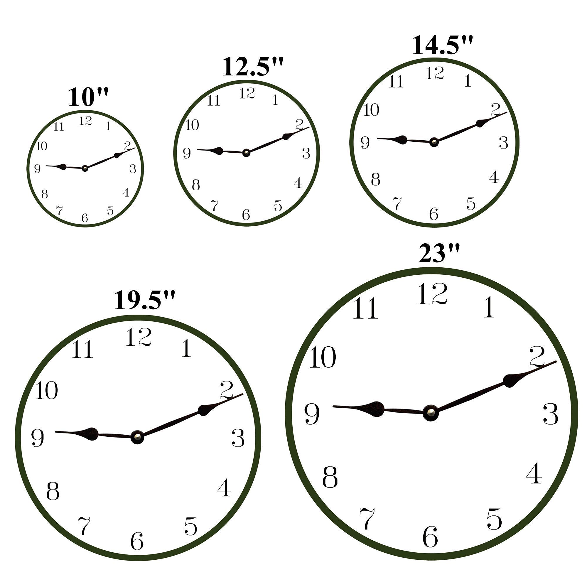 Nine-image product set showcasing Personalized Five O'Clock Beach Clock