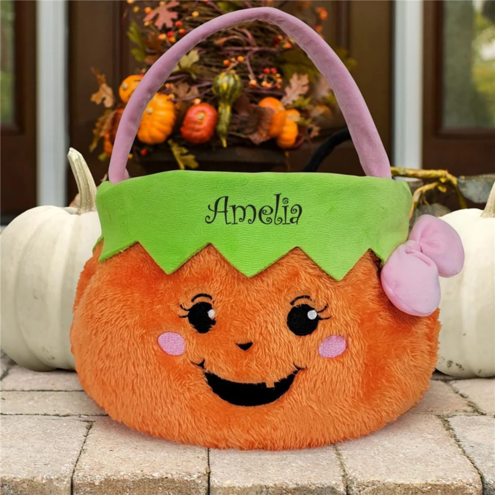 6 in drop handle for easy carrying on Halloween bucket