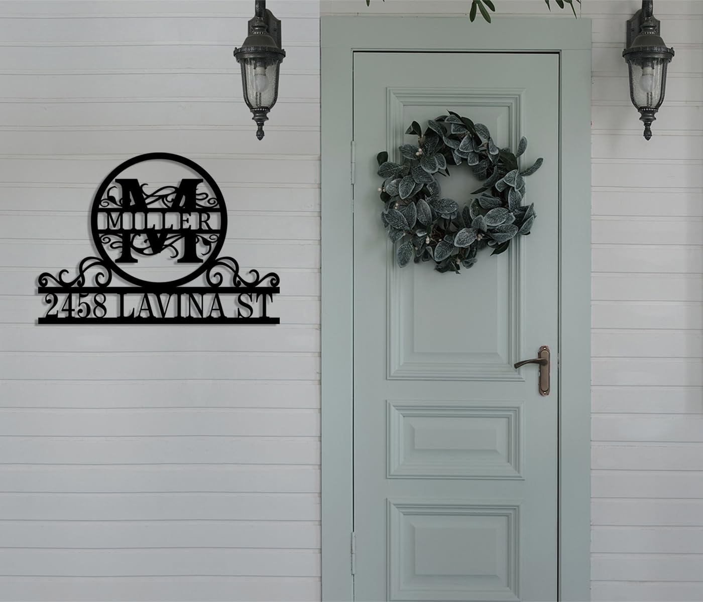 Custom Address Plaque for Outside with personalized design