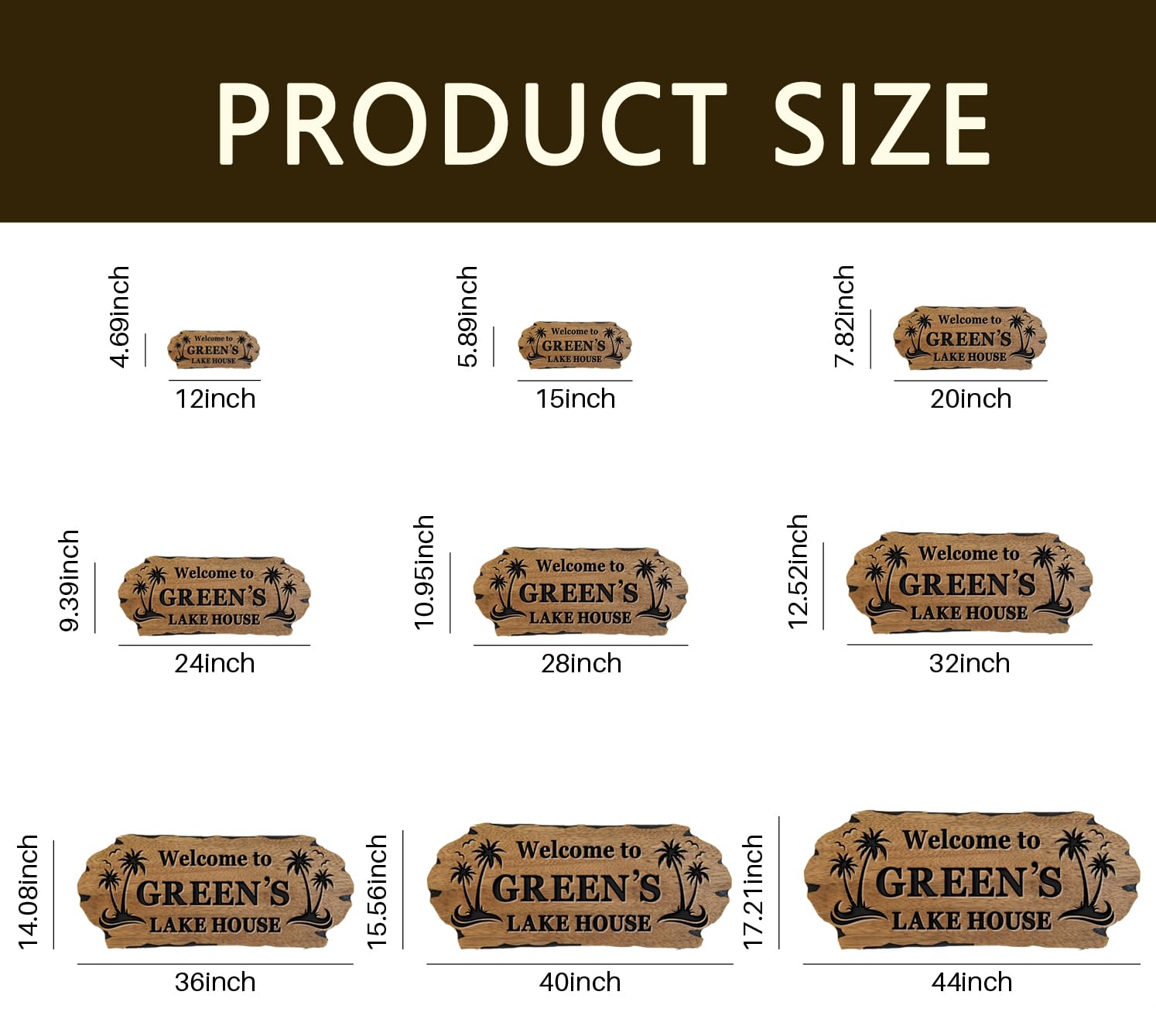 Personalized Lake House Signs carved wooden sign