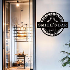 Vibrant LED bar light sign with neon-like glow