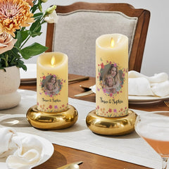 personalized led granddaughter candle