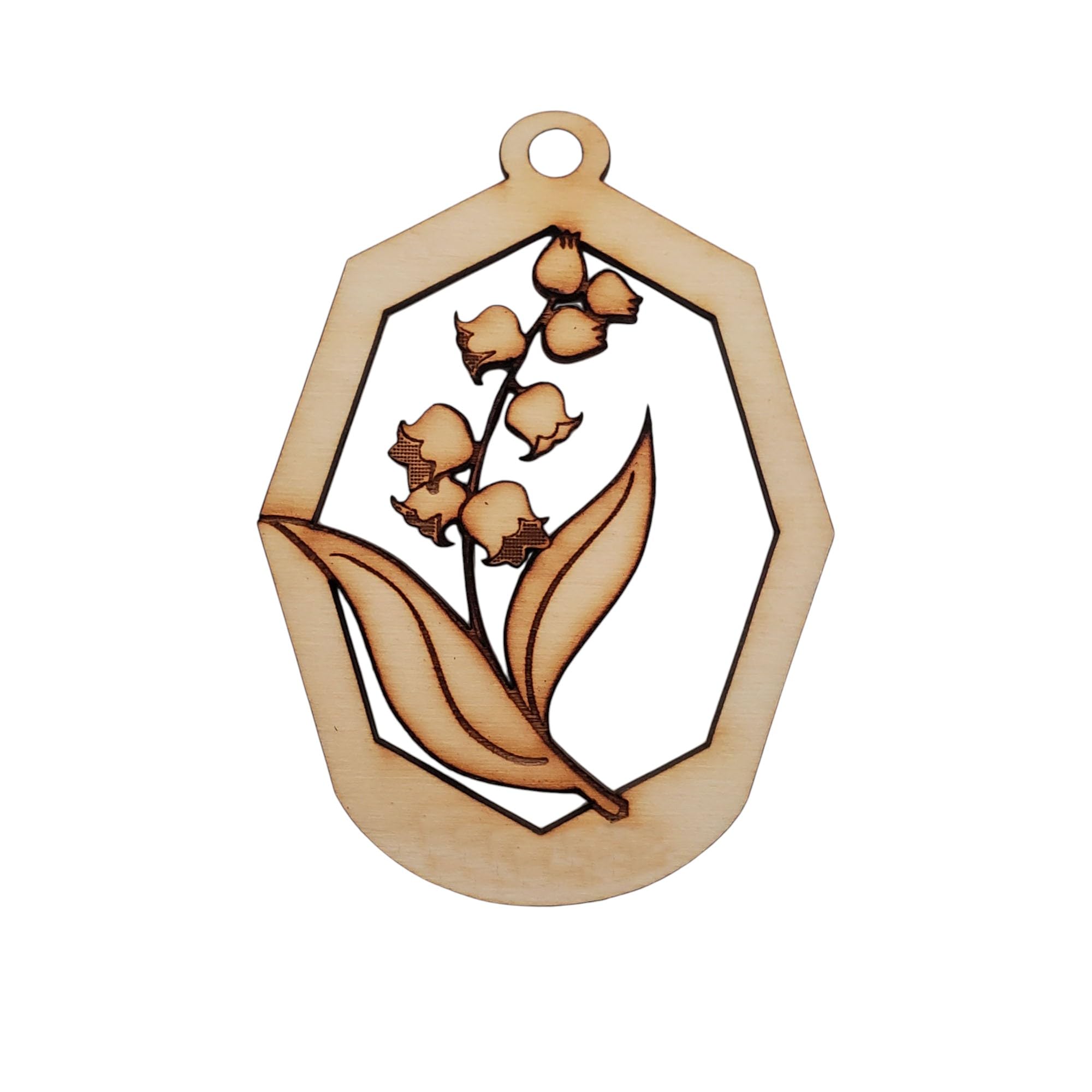 Personalized Lily of the Valley Ornament for Christmas tree