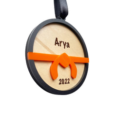 Personalized martial arts gift ornament