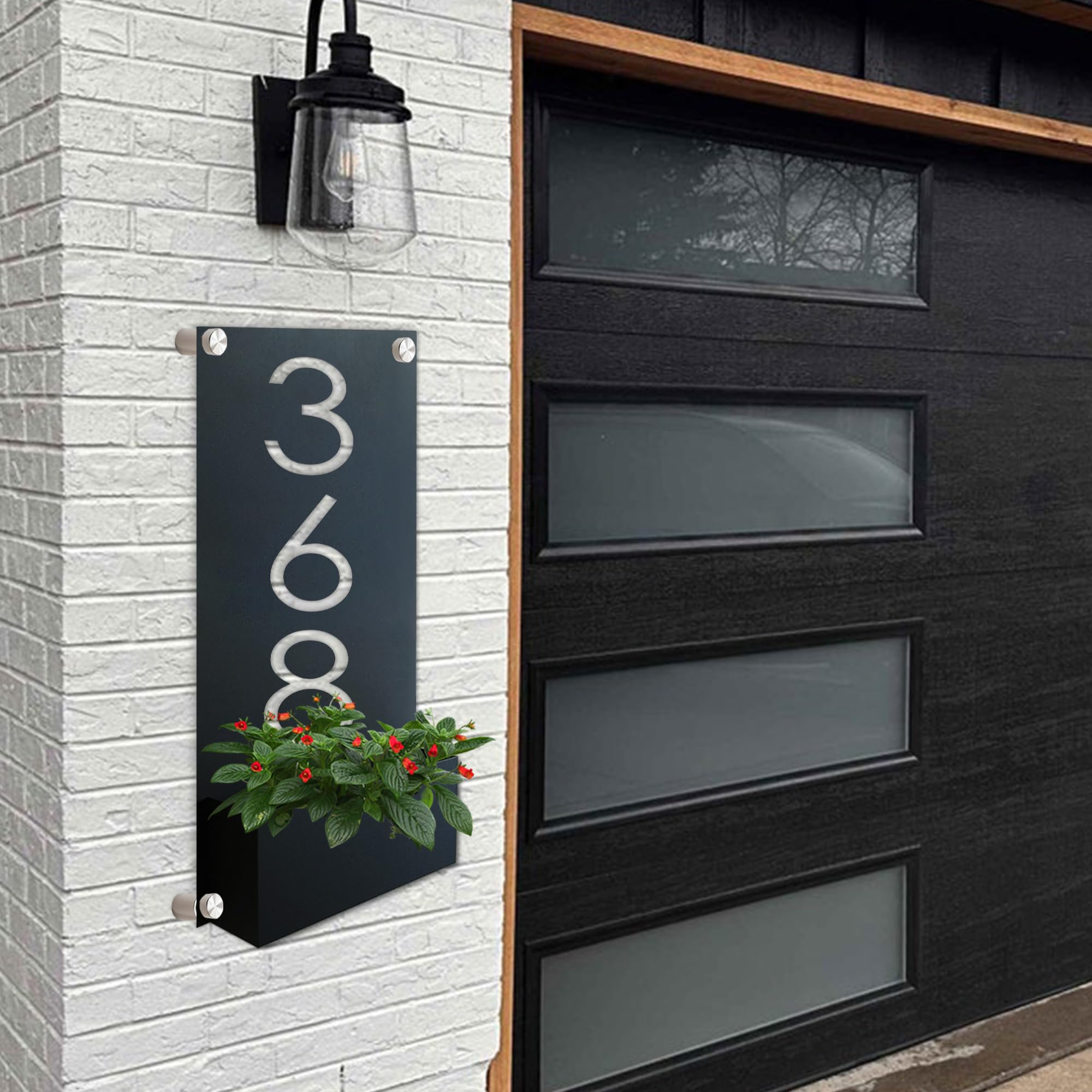Personalized metal address sign outdoor with numbers