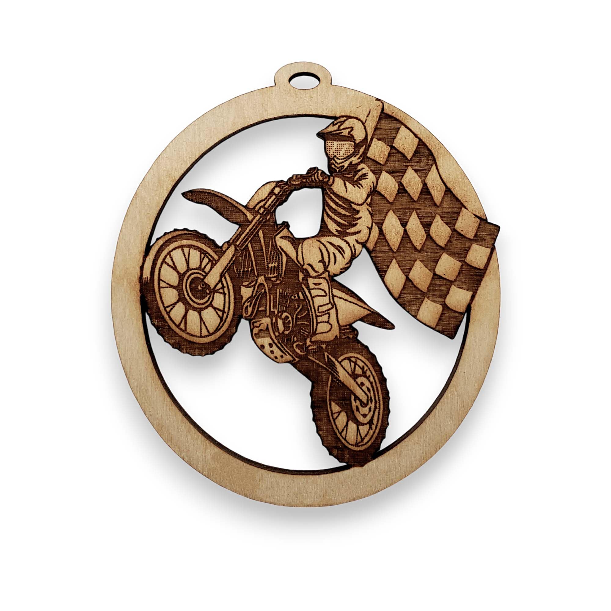 Personalized motocross ornament for Christmas tree