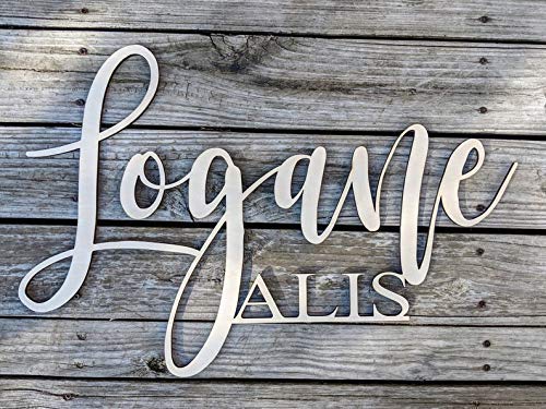 Personalized name sign for children's room