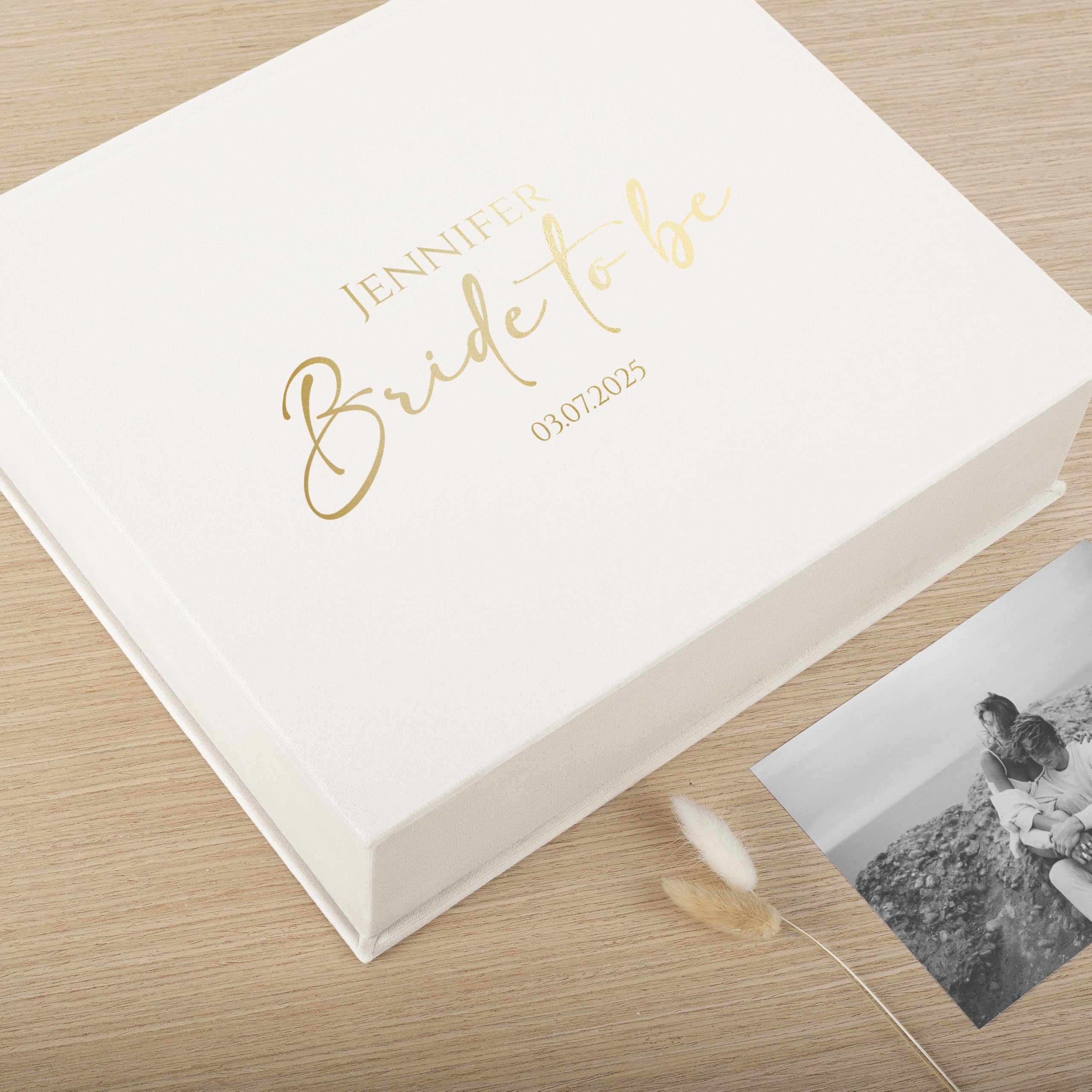 Personalized photos 8x10 storage inside keepsake box