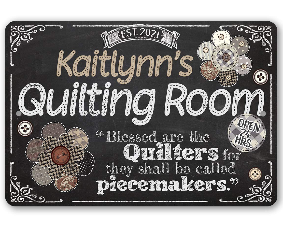 Personalized Quilting Room Sign with name customization