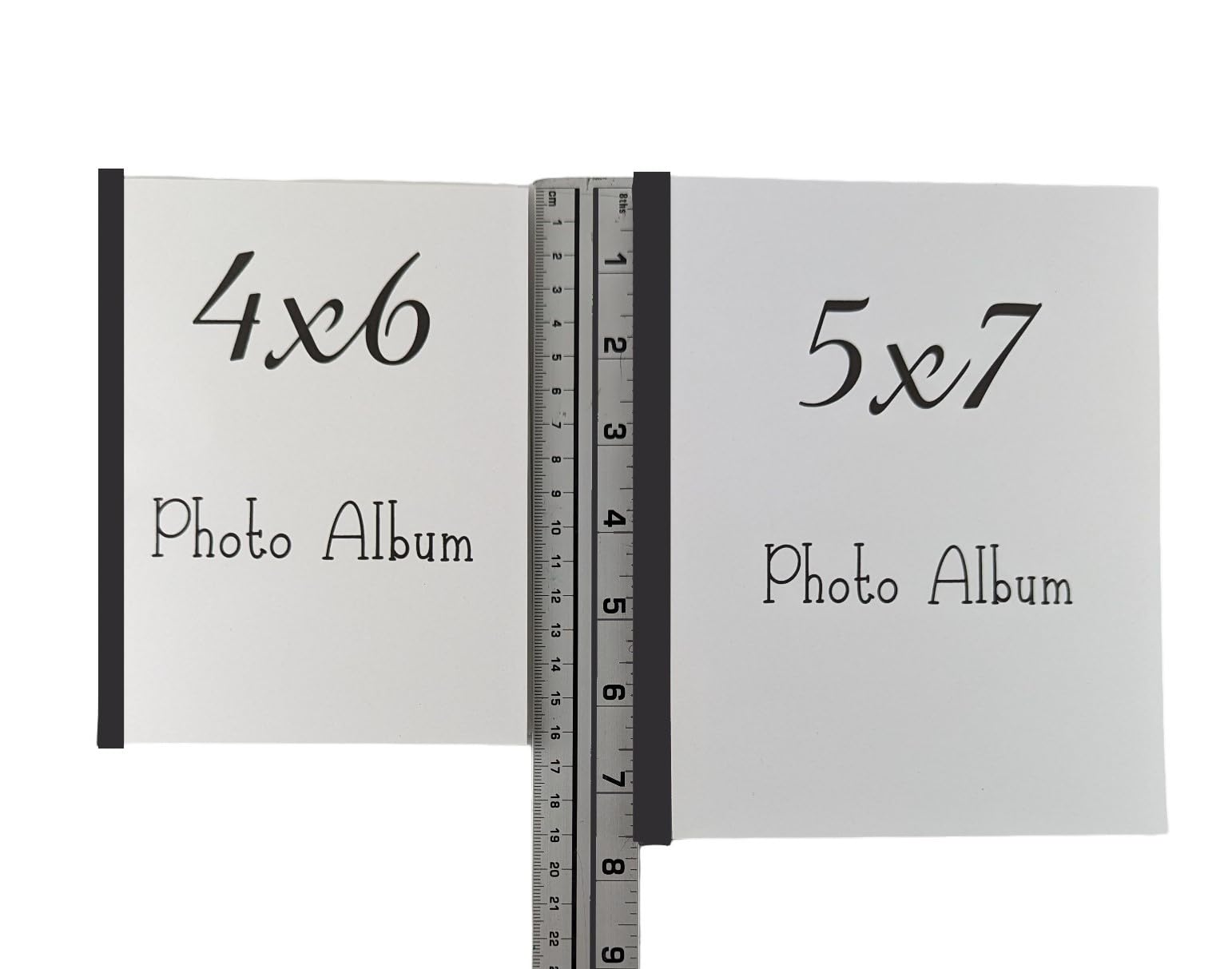 Personalized wedding photo album with custom wording