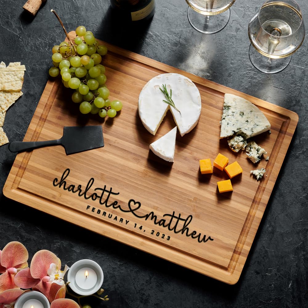Personalized wood engraved cutting board 8x5x0-5 size