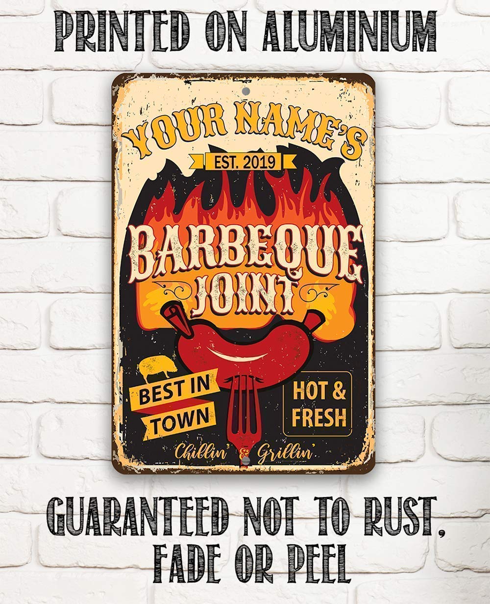 Personalized Your Barbeque Joint grill sign