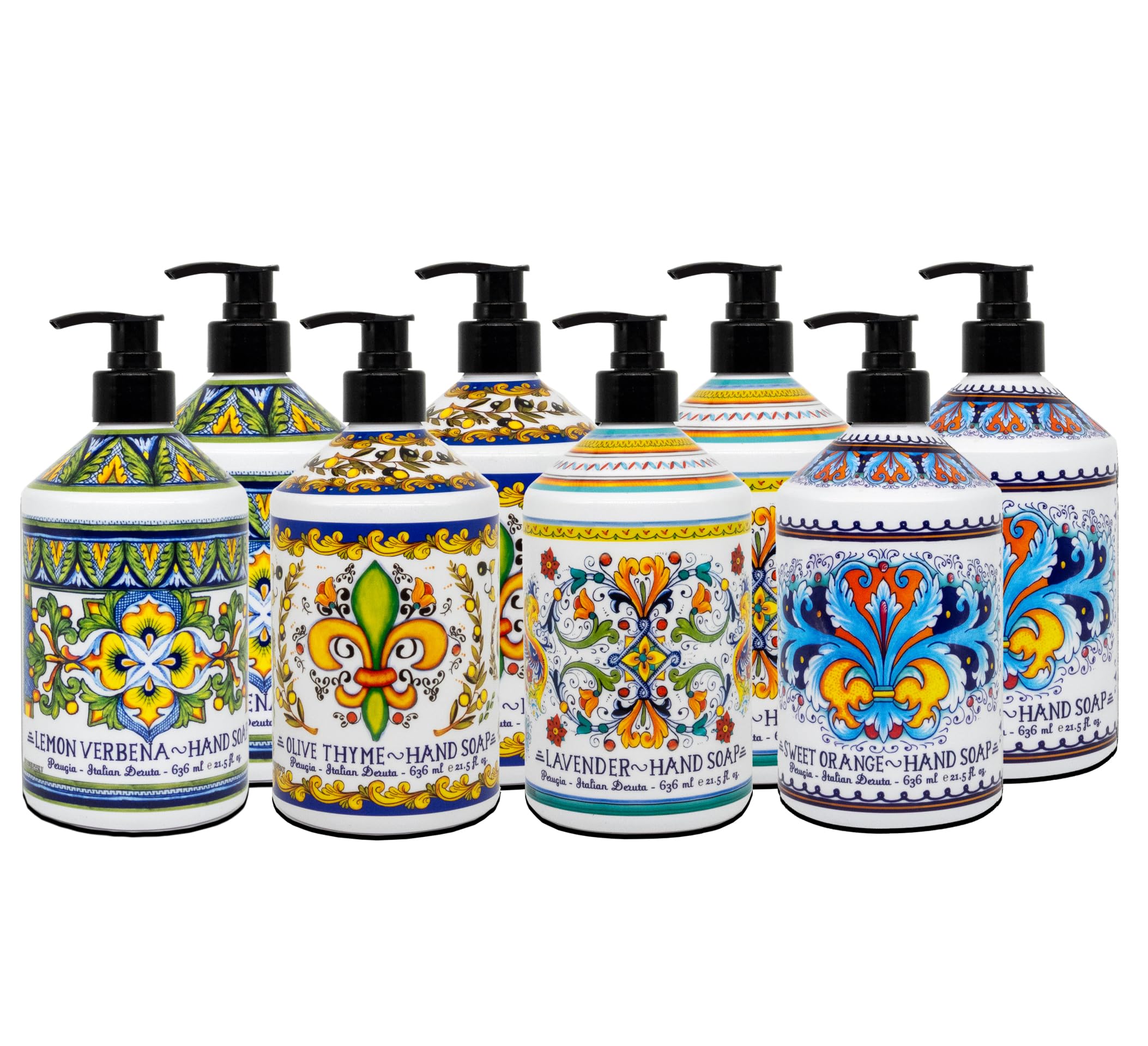 Perugia Italian Deruta Hand Soap bottle