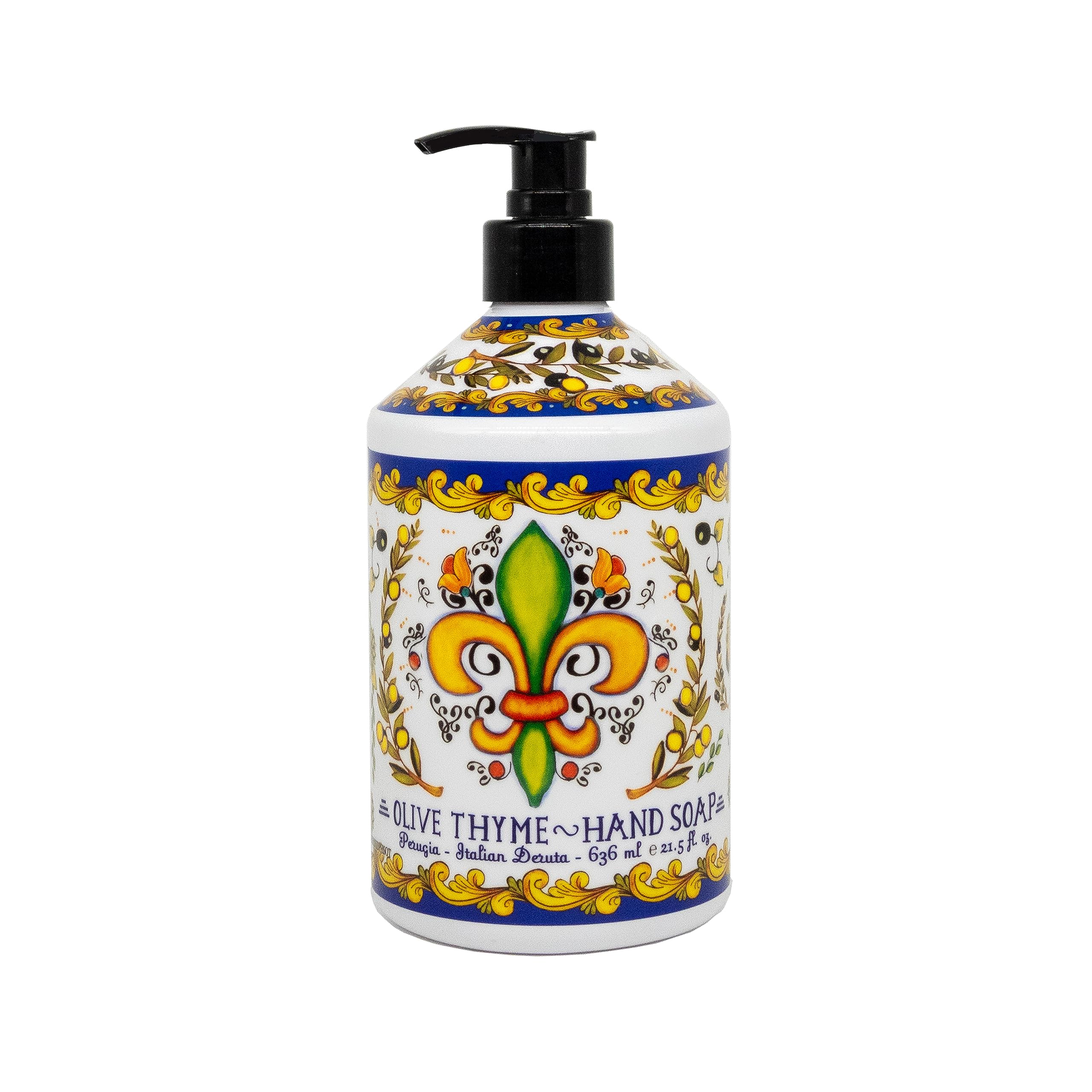 Perugia Italian Deruta Hand Soap 21.5 fl oz bottle