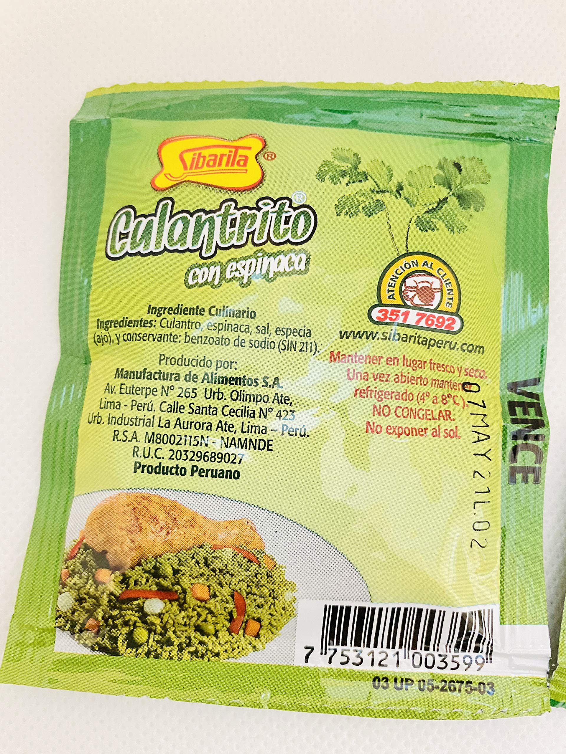 Peruvian Culantro Spinach Sauce packaging by Sibarita