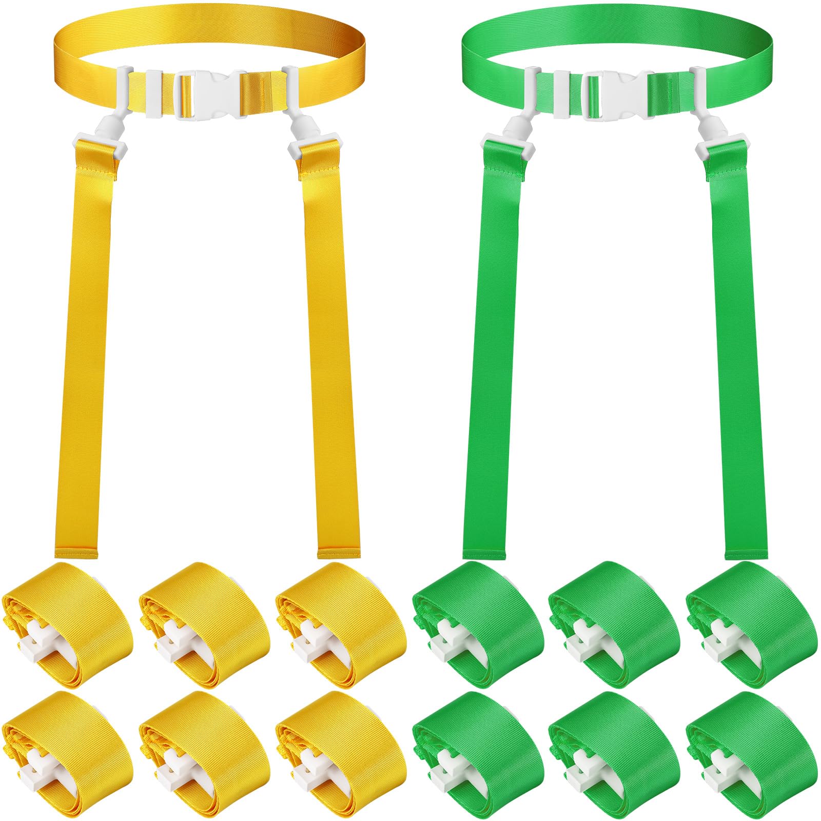 Peryiter 12 set flag football belt package with 24 flags