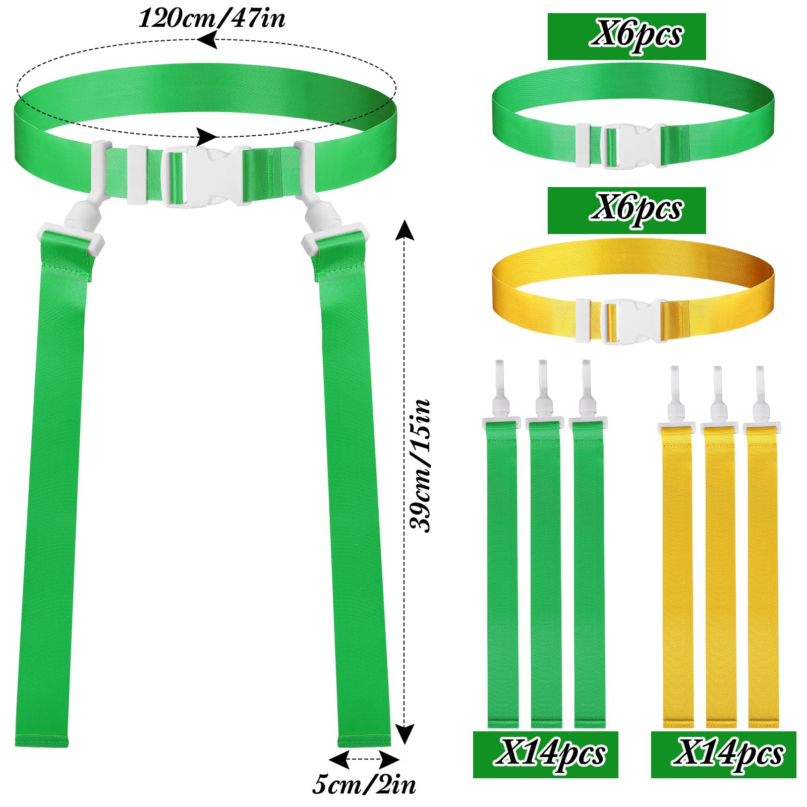 Yellow flag football belt by Peryiter