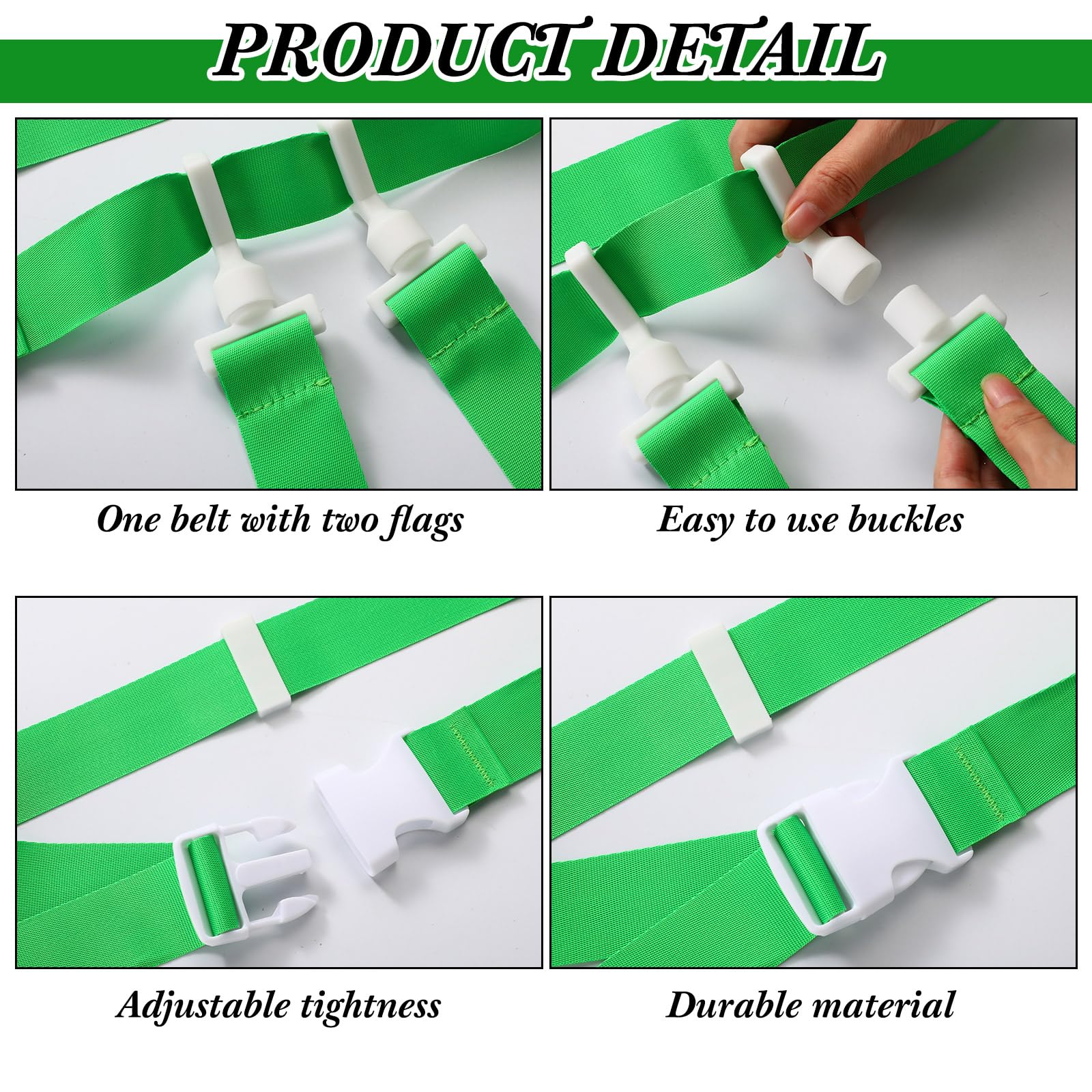 24 flags for flag football belt compatibility