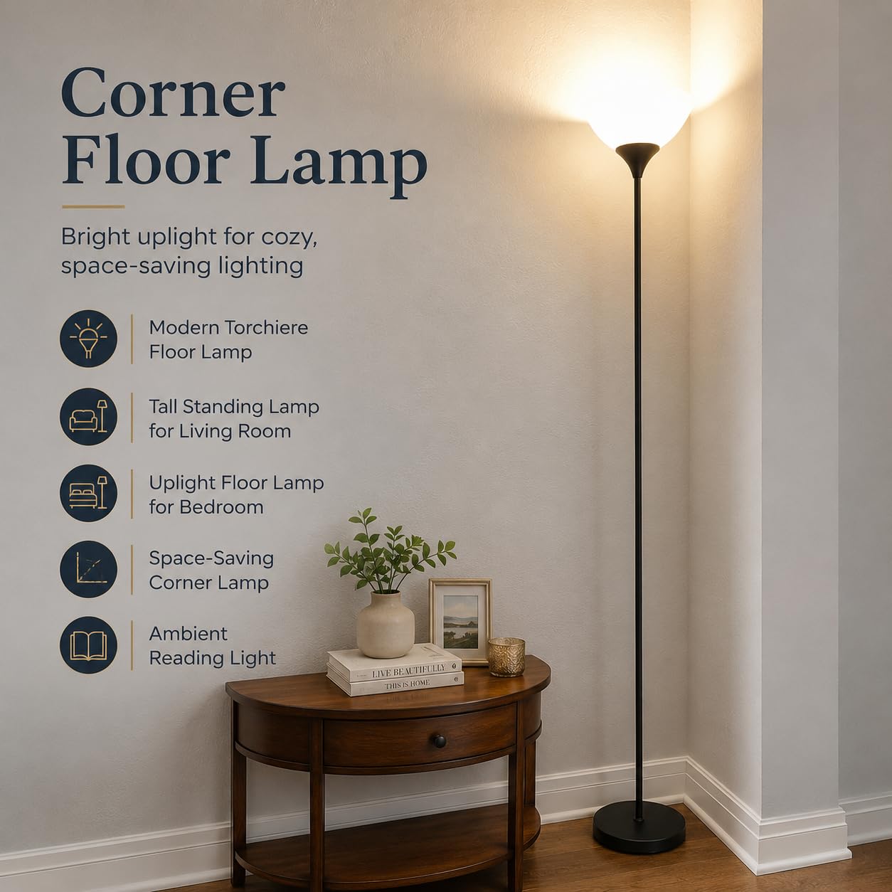 PESRAE floor lamp easy assembly process