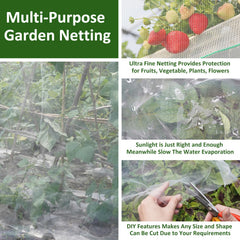 Mosquito barrier garden netting for outdoor spaces