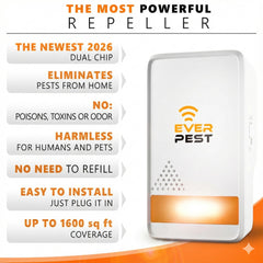 Indoor and outdoor ultrasonic pest repeller