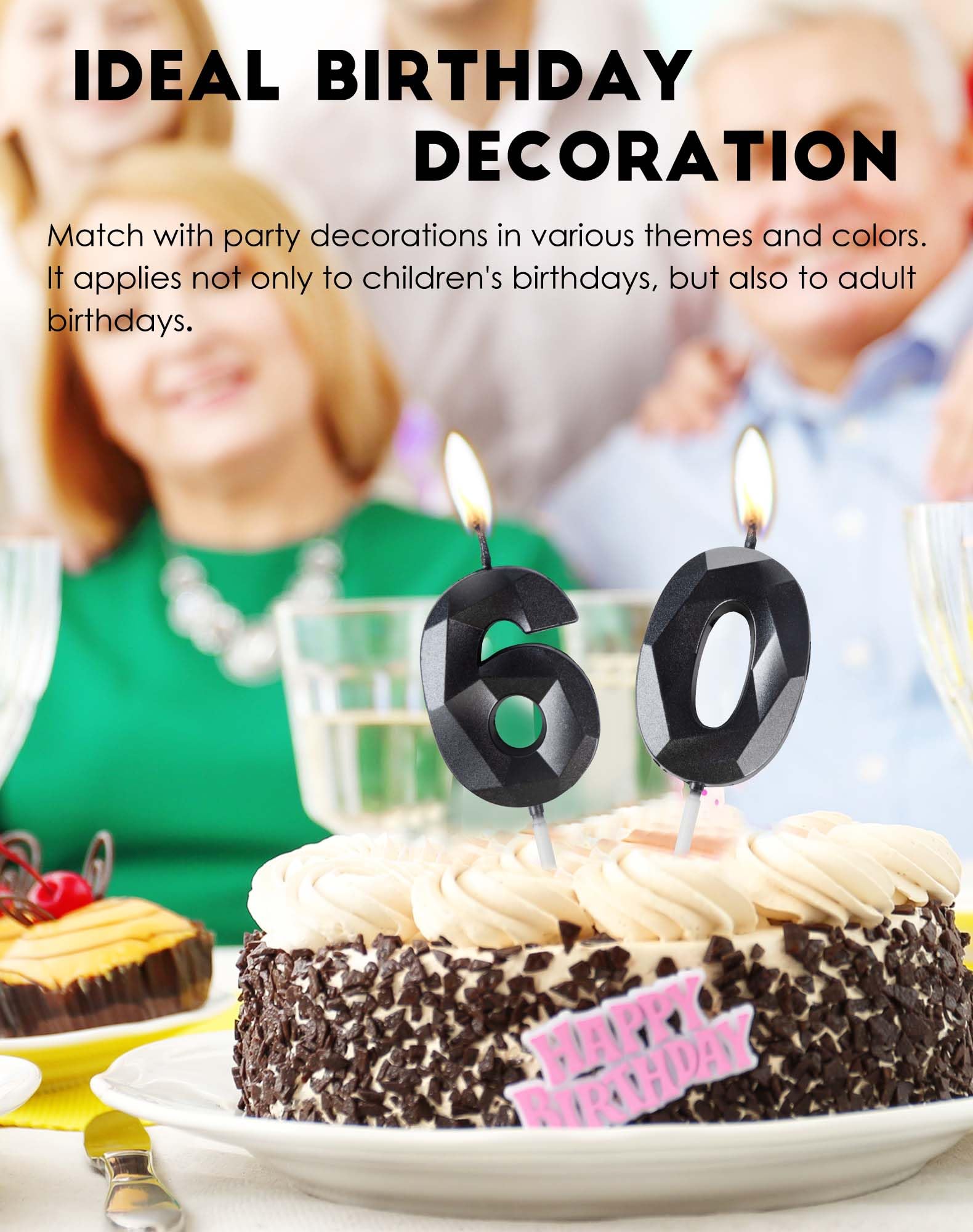 Versatile birthday candles for adults children and pets