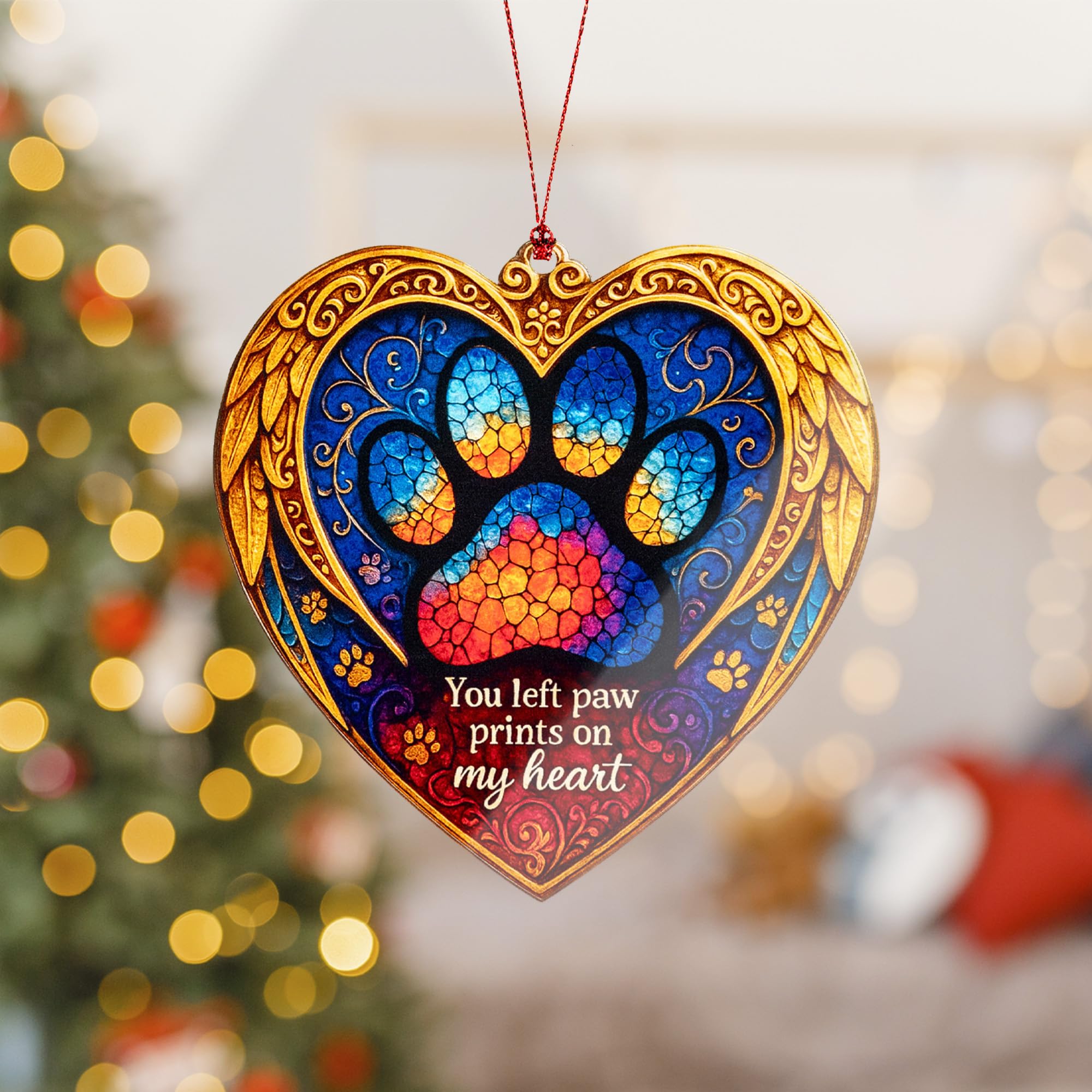 Ready to Gift packaging with story card for dog memorial ornament