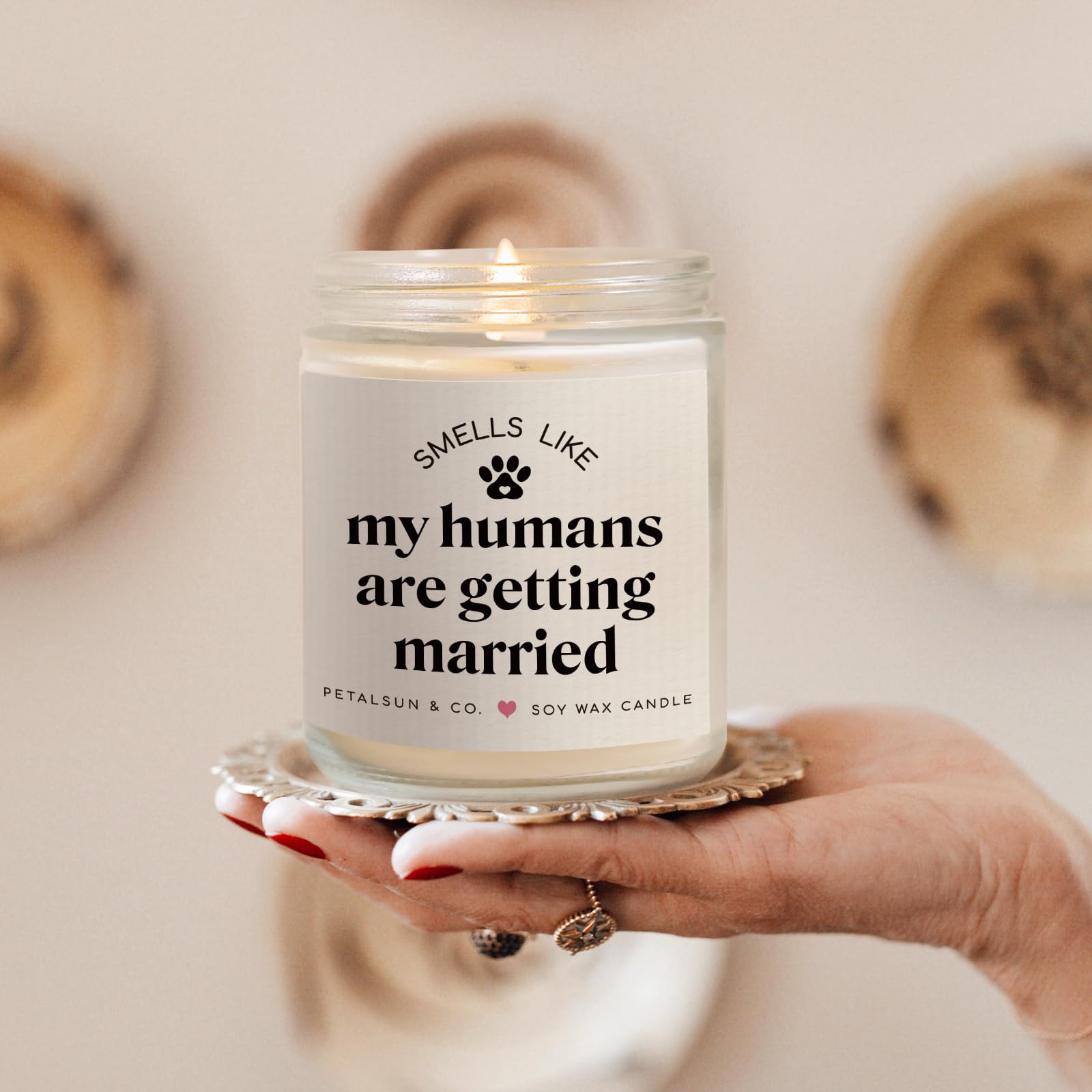 Lavender scented soy candle 7oz from PETALSUN