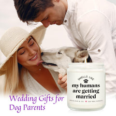 PETALSUN bridal shower gift candle for dog lovers 7oz