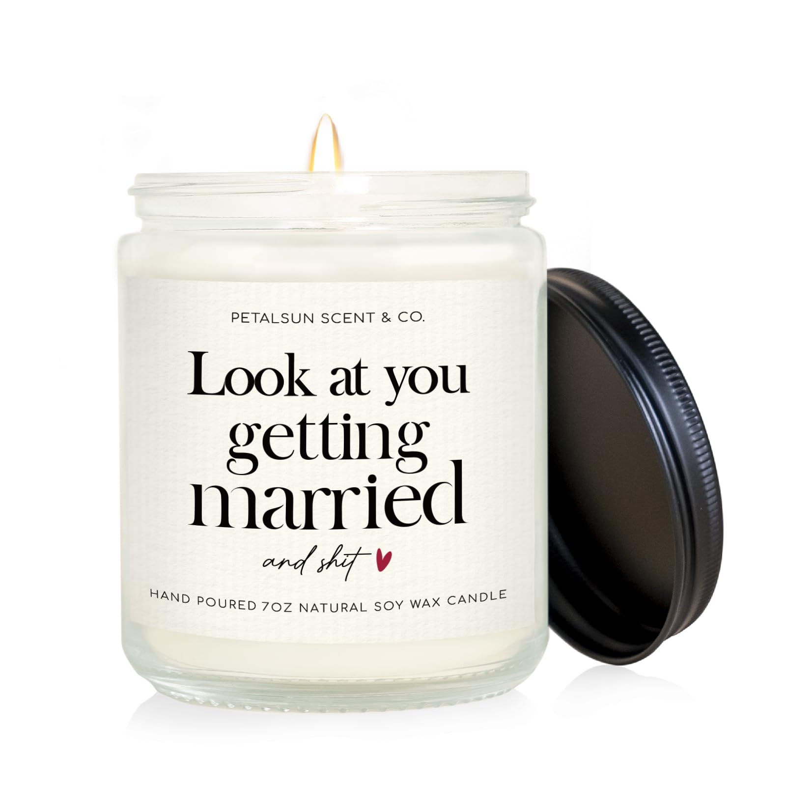 PetalSun 7oz lavender scented candle for bride gift