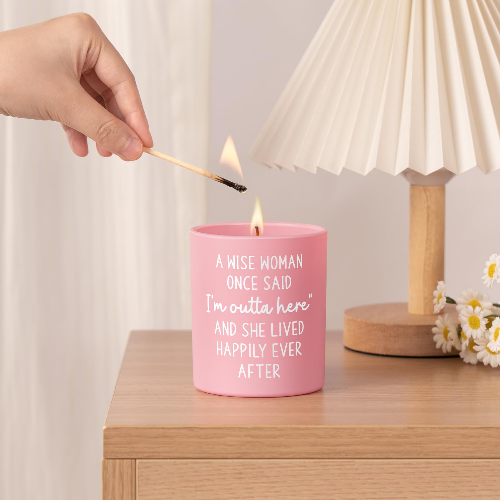 Petalsun lavender vanilla scented candle 10oz retirement gift for woman