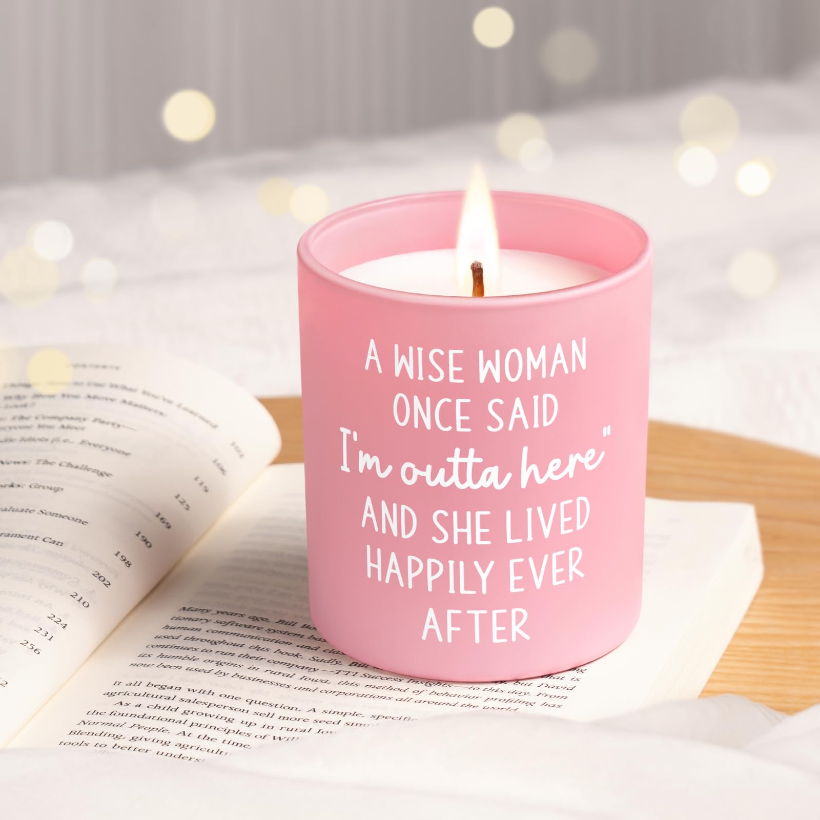 Retirement celebration candle for teacher nurse Petalsun