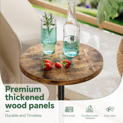 Petite footprint 12.5 x 27 inches compact table