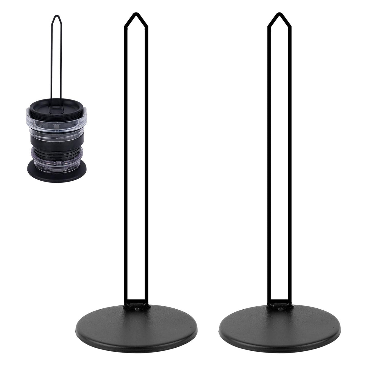 peutier 2pcs tumbler lid organizers black 26x10cm