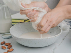 P&F Hemp Nut Milk Bag 13x12 inches close up
