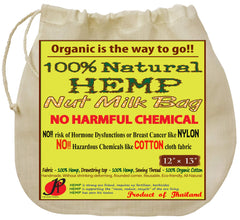 P&F Hemp Nut Milk Bag reusable main image