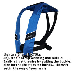 PFD low profile blue-725 worn for boating