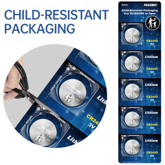 CR2450 lithium coin battery by PGSONIC 20 pack